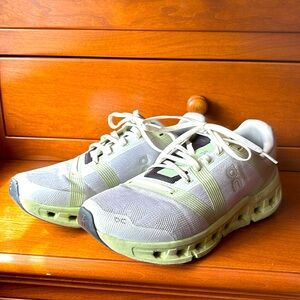 ON Cloudgo Lace Up Sneakers In White Meadow Women Size 8